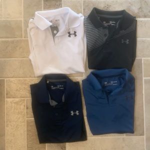 Bundle of 4 Under Armour Boys Polo size YSM
